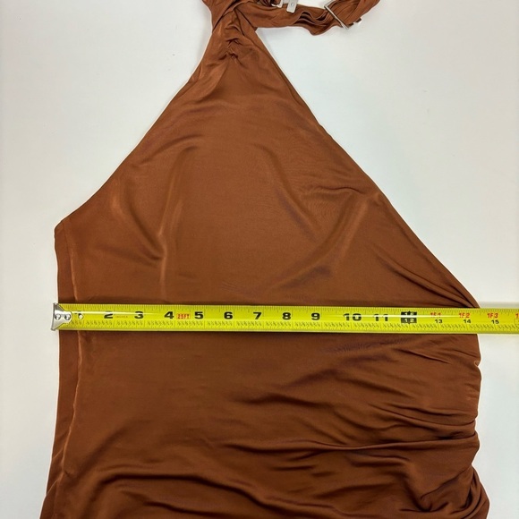 GAUGE81 Riga Mini Dress in Chestnut Size S - Picture 14 of 15